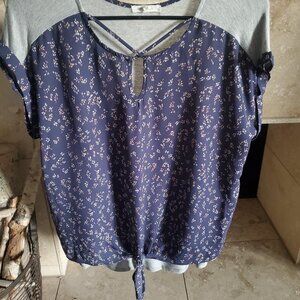 Maurices knot front blouse